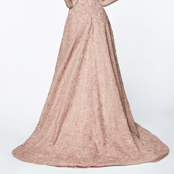 BLUSH V-Neck Sleeveless A-Line Prom Dress CDCK834 - Picture 2 of 8